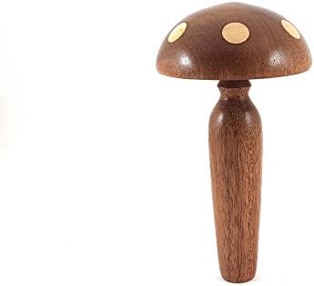 Sewing Mushroom made from Sapele Mahogany with six large inlays of Maple - Sewing Bobbin - Woodturning - Hand turned on lathe - Darning egg