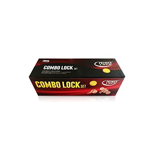 Grip Tight Tools ED07-6 36 Total, (6-Pack, Black Combo Entry Lock Set Door Knob and Double Cylinder Deadbolt Alike: KW1 Keyway with 18 Keys Included, 6 Pack, 6 - Thumbnail 4