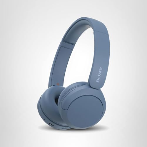Sony WH-CH520 Auriculares inalámbricos Bluetooth On-Ear con micrófono, Azul Nuevo