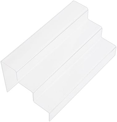 LiangGui 3 Step Acrylic Riser Clear for Jewelry display/Makeup Storage