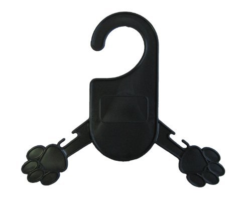 Dr.Luck NEW Dog Cat Pet Clothes Hanger Clothes Apparel Hangers (Black, Small)