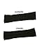 Allegra K Women's Fingerless Glove Winter Knit Thumb Elbow Length Arm Warmers 30x8cm/11.8x3.14(L*W) Black-Twist Pattern