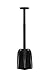 FOCUSAIRY Black Aluminum 32 Inches Detachable Disassembled Telescopic Shovel Lightweight Portable Snow Shovel for Snow Removal Camping Field Survival
