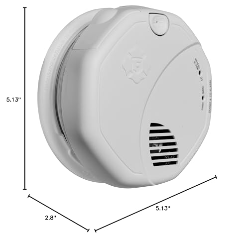 First Alert Battery Powered SCO500B Wireless Interconnected Photoelectric Smoke and Carbon Monoxide Combo Alarm with Voice and Location - View 2