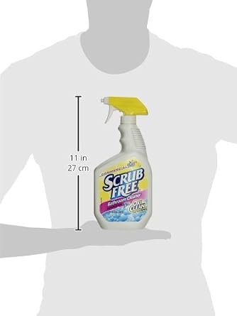 Amazon Com Scrub Free 33200 00105 Bathroom Cleaner With Oxi Clean Lemon Scent 32 Fl Oz Pack Of 8 Industrial Scientific
