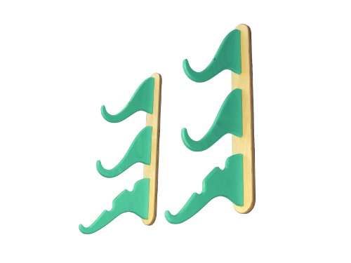 Surf Trunks Triple Snowboard/Snowboard/Offshore Fishing Pole Rack, Green