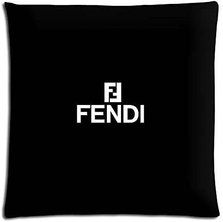 Custom 18X18 18"X18" 45X45Cm Throw Pillow Cases Protector [ Cotton And Polyester ] Personalized Fade Resistant Fendi Famous Top?Brand Logo