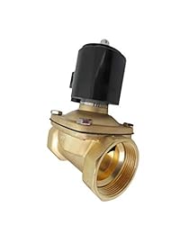 Válvula solenoide eléctrica de latón de 12 V CC de 2.0 in