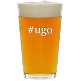 #ugo - Glass Hashtag 16oz Beer Pint