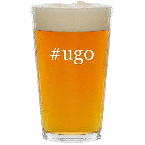 #ugo - Glass Hashtag 16oz Beer Pint