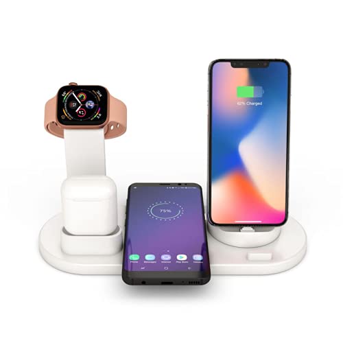 Wireless Charger 3 in 1 Wireless Charging Station FAST Wireless Charging Stand for iPhone 14/13/12/11/Pro/X/Max/XS/XR/8/Plus, for Apple iWatch Series 6/7/6/5/4/3/2/SE, for Airpods 3/2/Pro