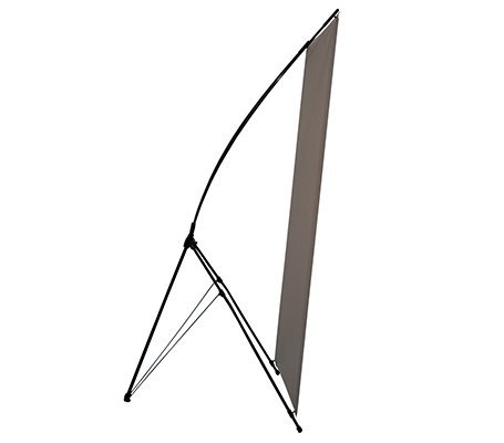 Bannerbuzz Retractable Roll Up Korean Style X Banner Adjustable