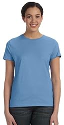 Hanes Women's Nano T-Shirt, Small, Light Blue