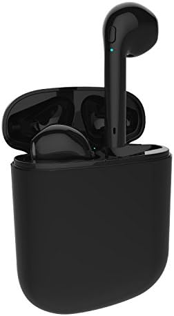 Bluetooth Earbuds, Mini True Wireless Headsets Stereo Earphone Cordless Hand-free Headphones with Charging box for Apple iphone 8, 8 plus, X, 7, 7 plus, 6s, 6S Plus-Black