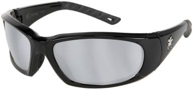 Crews Force Flex Next Generation Ultra-Flexible Safety Glasses With Silver Mirror Lens
