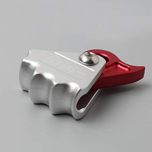 INLAR Climbing Rope Grab, 15KN Safety Rope Grab Buckle Self-Locking Device Rescue Pulley Rope Buckle Grip Protection Device Gear Equipment for Outdoor Climbing Mountaineering(red) - Thumbnail 5