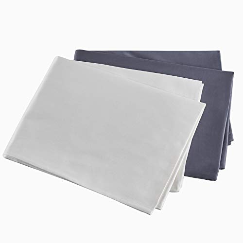 MoMA Premium Body Pillow Cover (100 Percent Cotton, 800 Thread Count) - XL High Thread Count Body Pillowcase - Luxury 21 x 54 Body Pillow Case - Grey Long Body Pillow Cover - Long Pillow Case - Thumbnail 6