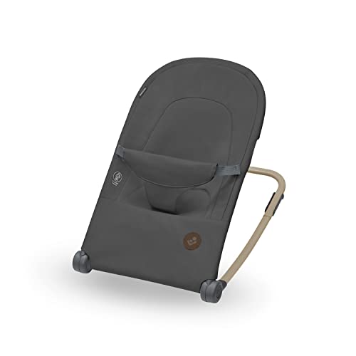 Loa Mecedora para Bebé, de 0 a 2 años aprox, de 0 a 12 kg, Plegado Ultracompacto, Ligera, 2 Posiciones de Reclinación, Portátil, con Tejidos 100% Reciclados, Beyond Graphite
