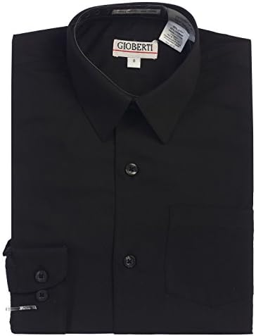 GiobertiBoys Long Sleeve Solid Dress Shirt