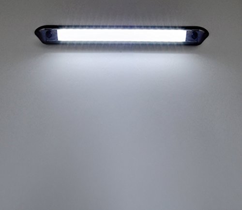 Dream Lighting 12V Waterproof Awning Lights/RV LED Porch Lights/Exterior LED Lights for Trucks, Motor home, Caravan, Camper trailer and Boat, 9.84inch, Cool White, Black Shell - Thumbnail 2
