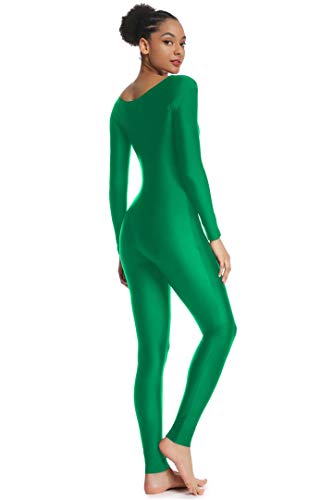 OVIGILY Women's Long Sleeve Unitard Dance Costume Spandex Full Body Suits - Thumbnail 5