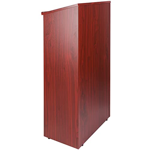 VEVOR Podium Stand 47‘’ Hostess Stand With 4 Rolling Wheels Pulpits For