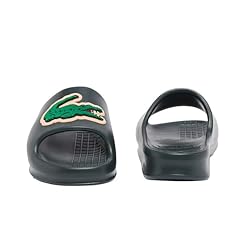 Lacoste Women's Serve Slide, Green Croc with