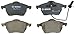 BOSCH BP555 QuietCast Premium Semi-Metallic Disc Brake Pad Set - Compatible with Select Audi 100, 100 Quattro, A4, A4 Quattro, A6, A6 Quattro, A8, A8 Quattro; Volkswagen Golf, Passat; FRONT