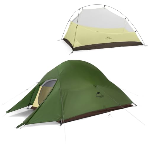 Naturehike Cloud Up Pro Zelt 2 Personen Leichtes Campingzelt, Einfacher Aufbau Winddicht & Wasserdichtes Kuppelzelt für Outdoor Reisen Trekking(Pro/Ol