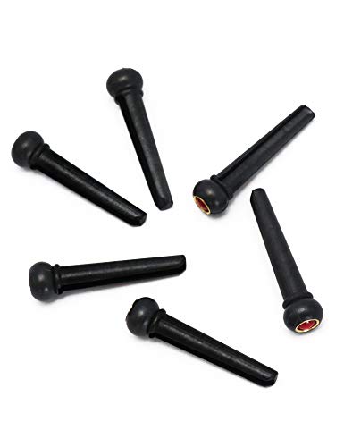 image for Metallor Acoustic Guitar Bridge Pins String Pegs Plastic Steel End Pin