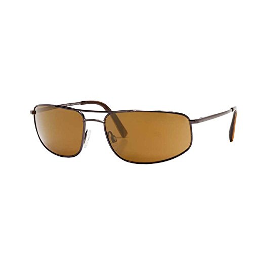 Reptile Sun Rattler Sunglasses, Espresso Frame, Titanium Gold/Glass Lens, Polarized,