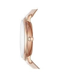 Fósil Jacqueline - Reloj multifunción de piel para invierno, color blanco
