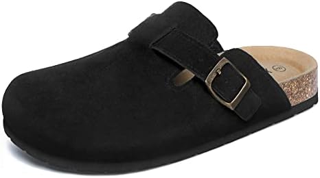Amazon.com | Birkenstock Unisex Boston Soft Footbed, Black  display picture 1