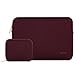 MOSISO Laptop Case Compatible with MacBook Air 11, 11.6-12.3 Inch Acer Chromebook R11/HP Stream/Samsung/ASUS/Surface Pro 9/8/7/6/X/5/4/3, Neoprene Sleeve with Small Case, Wine Red