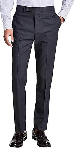 calvin klein extreme slim fit dress pants Calvin Klein Mens Slim fit Dress Pants 30 / 30 Black Blue Plaid Stretch, Men's
