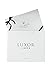 Luxor Linens Egyptian Cotton Waffle Weave Robe with His/Hers (Gift Packaging) Couple's Embroidery, Black Monogram