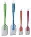 HiramWare Silicone Spatula Set of 4 - Heat Resistant Flexible Spatula 450F with Stainless Steel Core - Food Grade Premium Good Grip Kitchen Utensils - Seamless, Heavy Duty, BPA Free, Dishwasher Safe