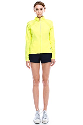 Kurve Sport Women's Lightweight Active Performance Track Jacket (Large, Volt)