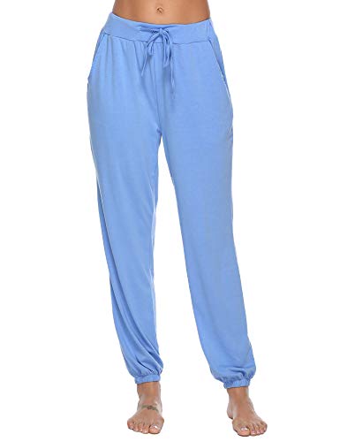 Pajama Pants for Womens Sweatpants Jogger Pant Cotton Stretch Knit Lounge Pants Bottoms