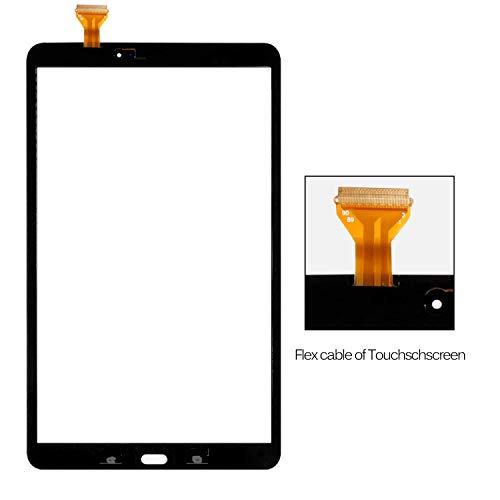 T Phael Black Touch Screen Digitizer for Samsung Galaxy Tab A 10.1 - Glass Replacement Parts for T580 T585 SM-T580 SM-T585 2016 (Not Include LCD) with Tools Kit + Pre-Installed Adhesive