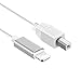 Lighting to MIDI Cable, USB 2.0 Cable Lighting to Type-B High Speed Cord for iPhone/iPad/iPod, Interconnections Converter Midi Keyboard,Audio Interface, USB Microphone and More, 3.3Ft