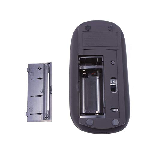 Optimal Shop Bluetooth V3.0 Mouse 1600 DPI for Tablet PC for Intelligent Mobile Phone for Android for Windows Bluetooth Wireless Mouse Black