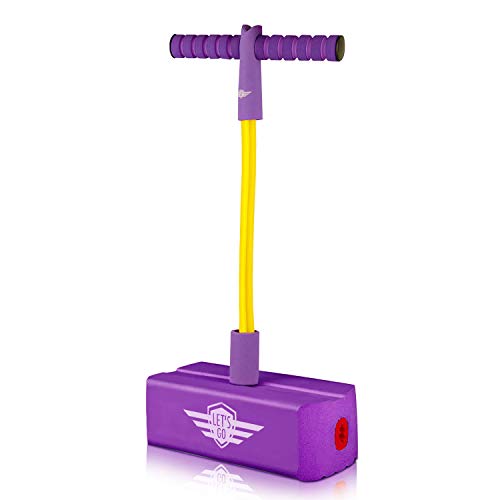 dmazing Girls Toys Age 4-5, Foam Pogo Stick Jumper for Kids Christmas Xmas Gifts for Birthday Presents Gifts for 3-12 Year Old Girls Toys Age 3-12 Stocking Stuffers Stocking Fillers Purple DDUSFPJ03