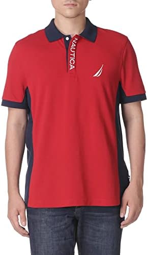 Nautica Men's Short Sleeve Color Block 