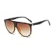 Sunglasses, Mchoice Fashion Unisex Vintage Shaded Lens Thin Glasses Fashion Aviator Mirror Lens Sunglasses (B)
