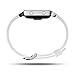 ENGIVE Fitbit Blaze Accessory Band, Classic Soft Flexible Silicone Replacement Sport Bracelet Smart Watch Accessories Strap Bands for Fitbit Blaze Smart Fitness Watch(Small, White)