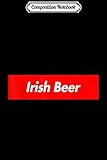Composition Notebook: Irish Beer Parody Box Logo Style Funny  Journal/Notebook Blank Lined Ruled 6x9 100 Pages