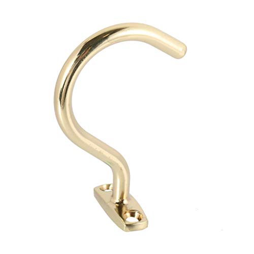 Dongyue 2 Pieces Snooker Billiard Table Cue Brass Hook Suit for Hold Bridge Stick Pool Rack with 2 Packs Screws - Thumbnail 3