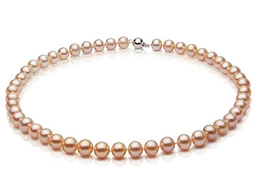 TreasureBay 8-9mm Freshwater Pearl Necklace, Women's Pearl Necklace (Pink) — image 1
