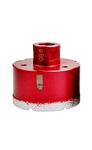 Yaowanguan M14 Drill Bit Hole Saw Tools for Glass/Tile/Ceramic/Marble/Porcelain/Concrete/Granite Cutting Opening - 65mm Diamond Coating Angle Grinder Brazed Drill Bit